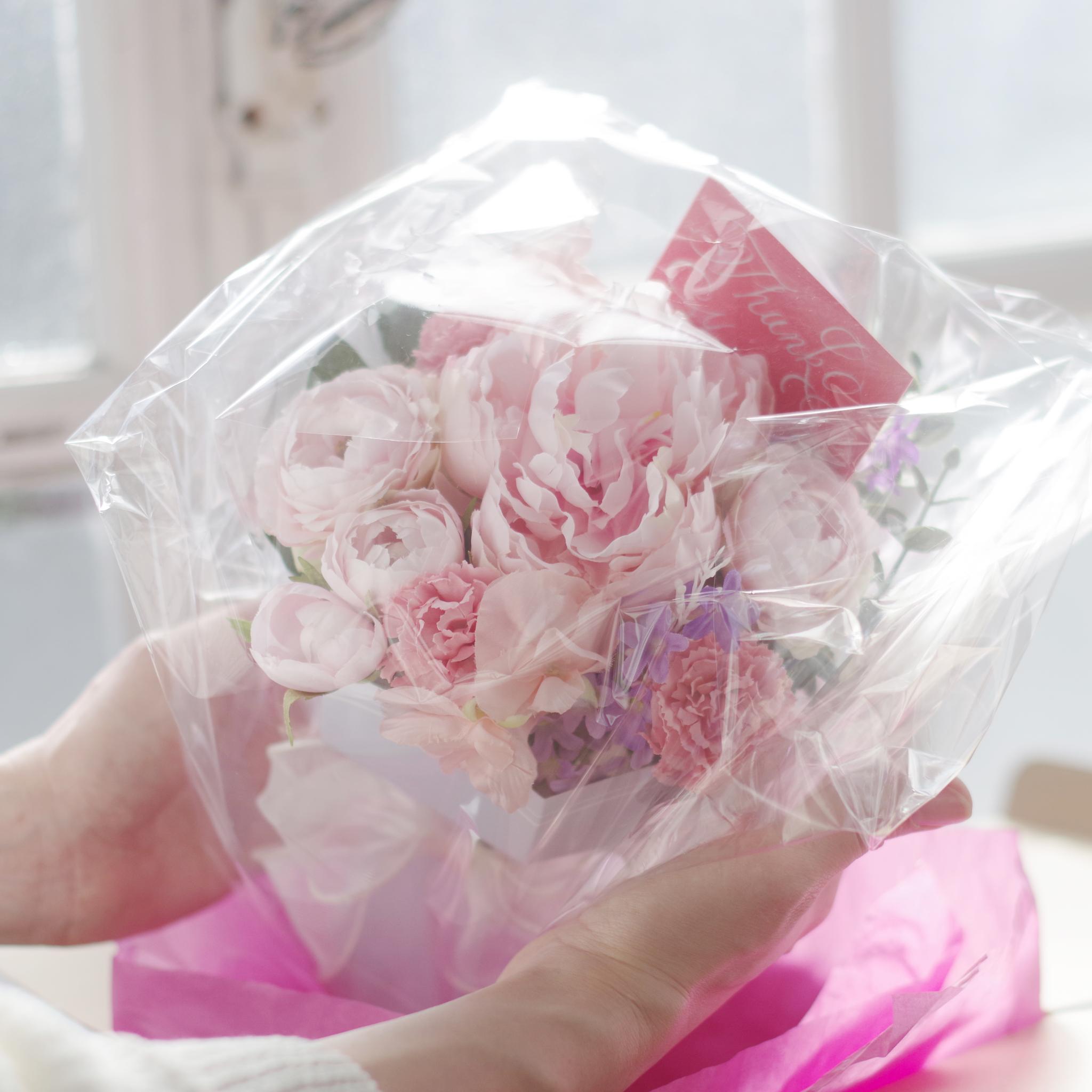 3/31まで母の日早割・5束限定 ピオニーのアーティフィシャルフラワーブーケ Merci Élégantメルシーエレガン | 2枚目