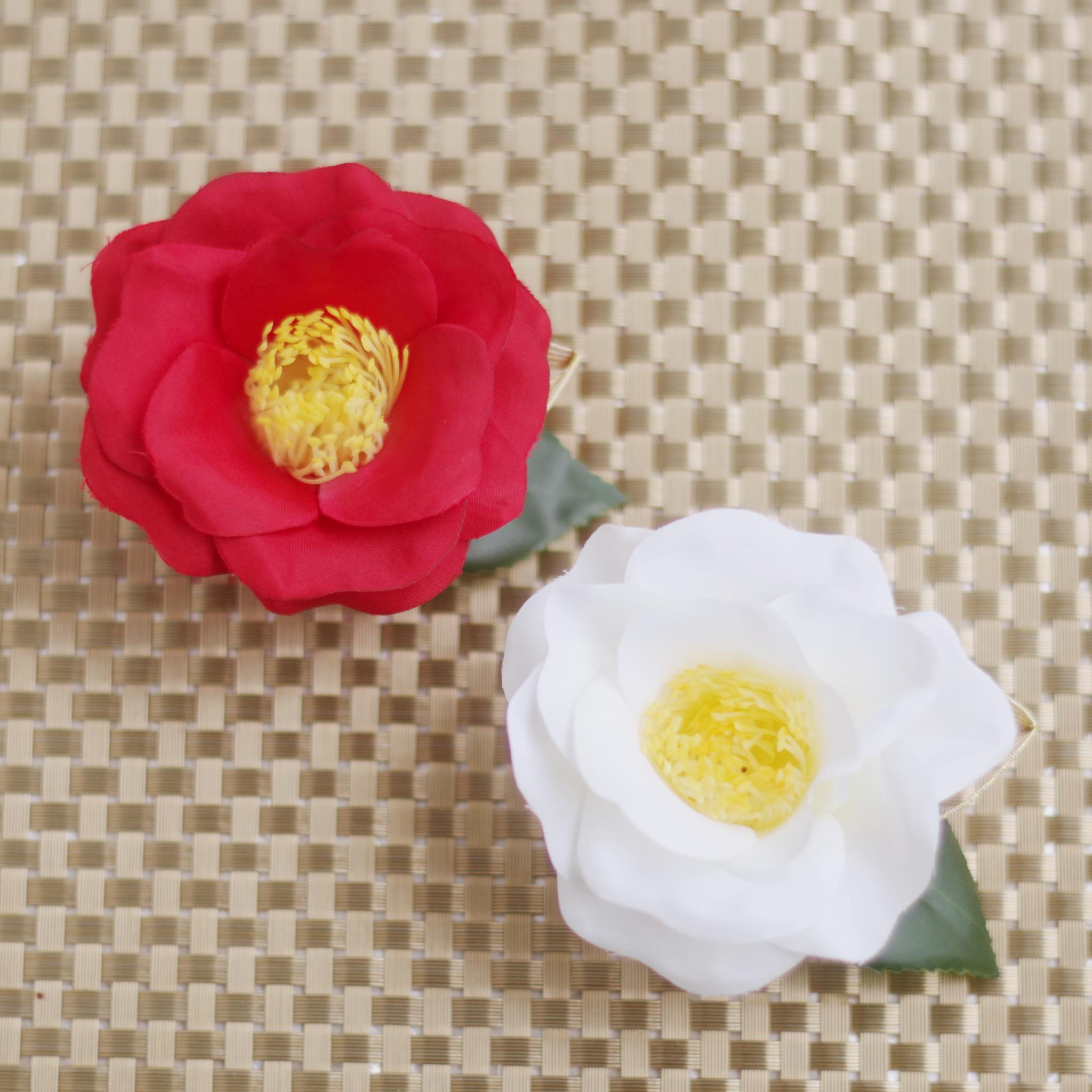 Creema限定新春福袋〈竹〉　プリザーブドフラワーケーキ＆選べる椿のブローチセット | 7枚目