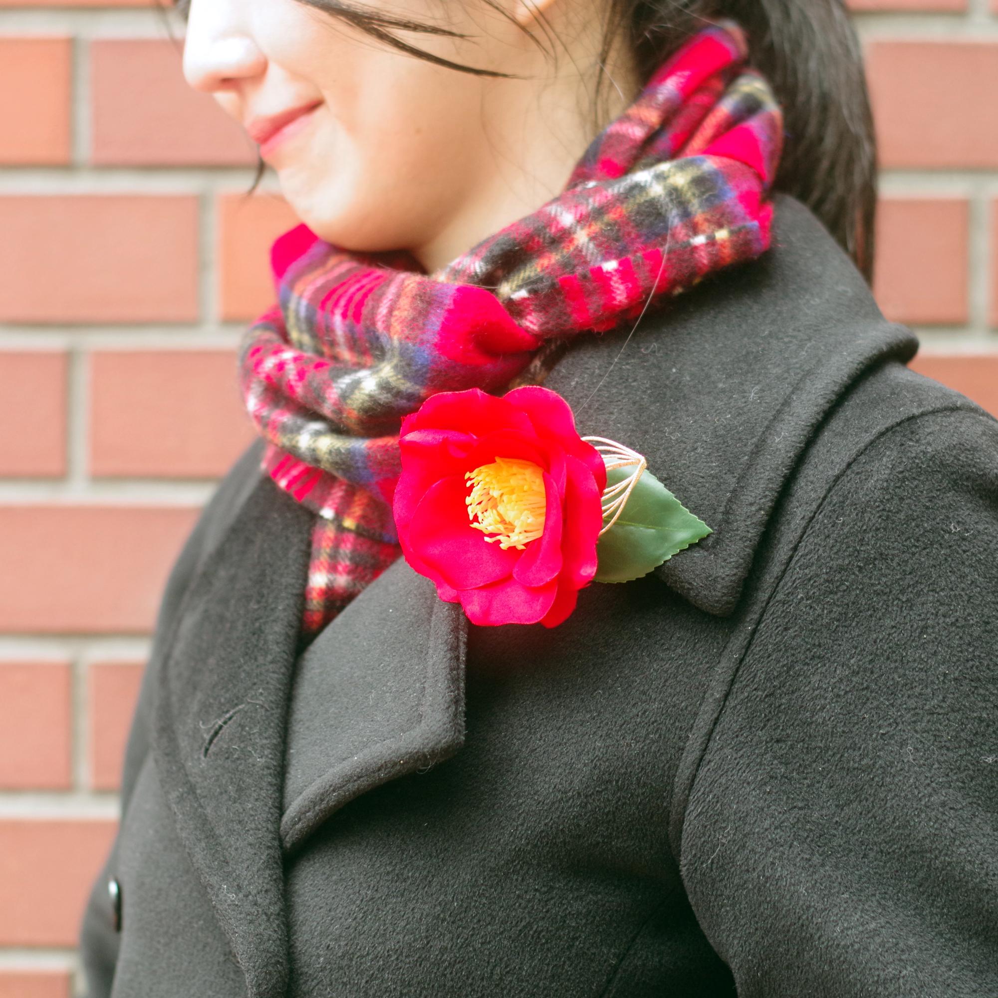 Creema限定新春福袋〈竹〉　プリザーブドフラワーケーキ＆選べる椿のブローチセット | 9枚目