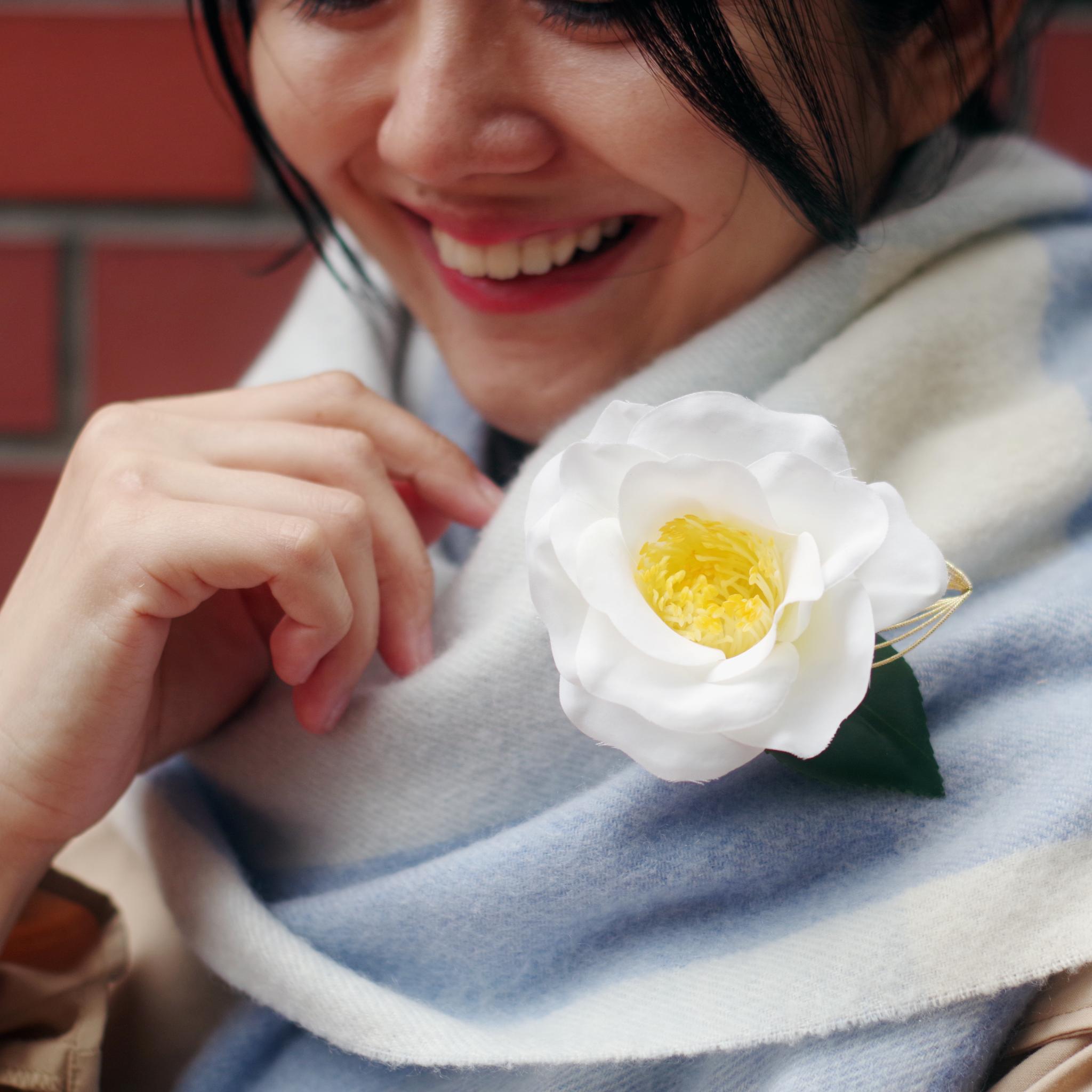 Creema限定新春福袋〈竹〉　プリザーブドフラワーケーキ＆選べる椿のブローチセット | 10枚目